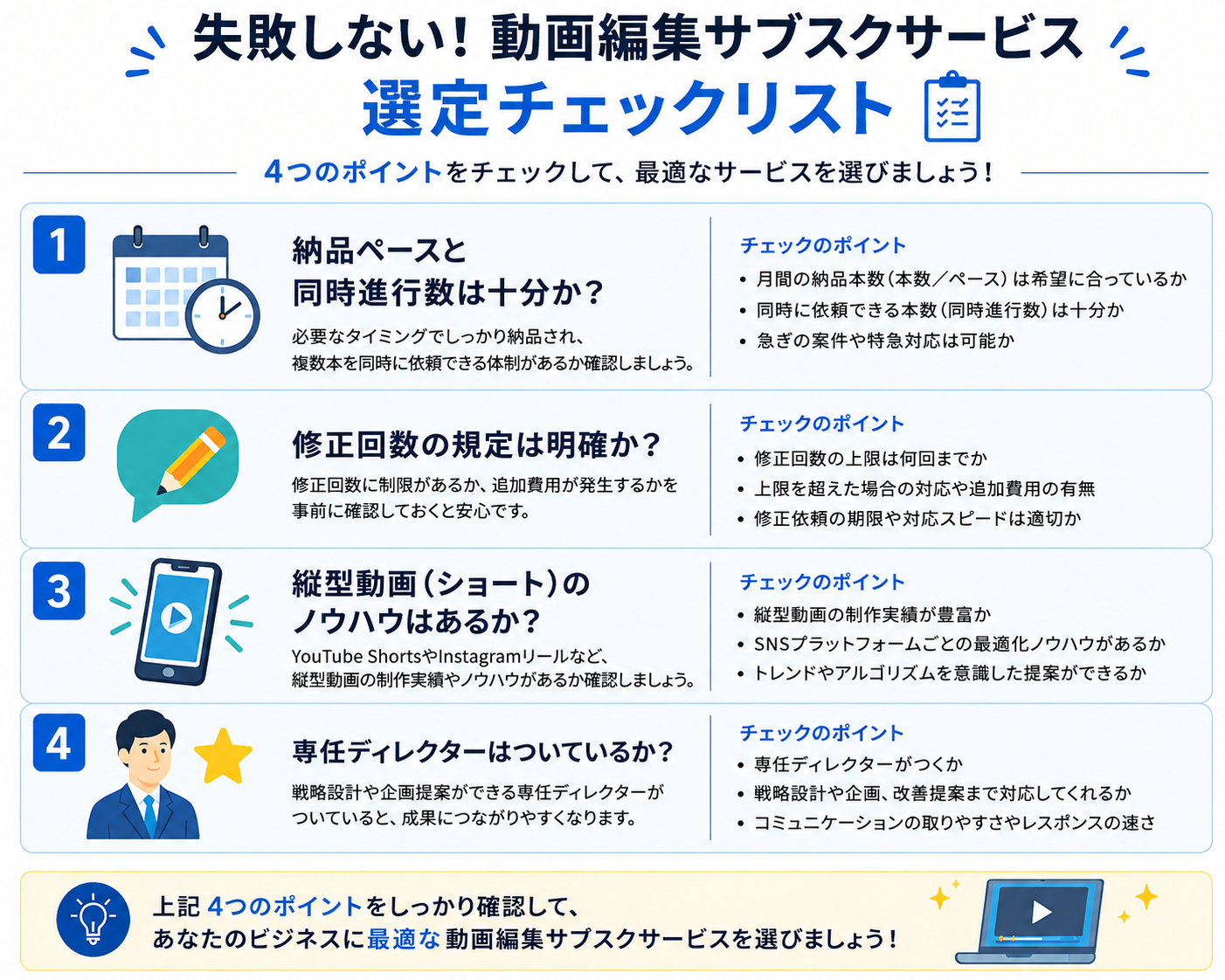 動画編集を「サブスク」にするメリットとは?単発依頼よりも圧倒的にコスパが良くなる3つの理由 | 無制限ショート動画編集サービス|ムビスケ 失敗しない動画編集サブスクサービスの選び方・比較チェックリスト